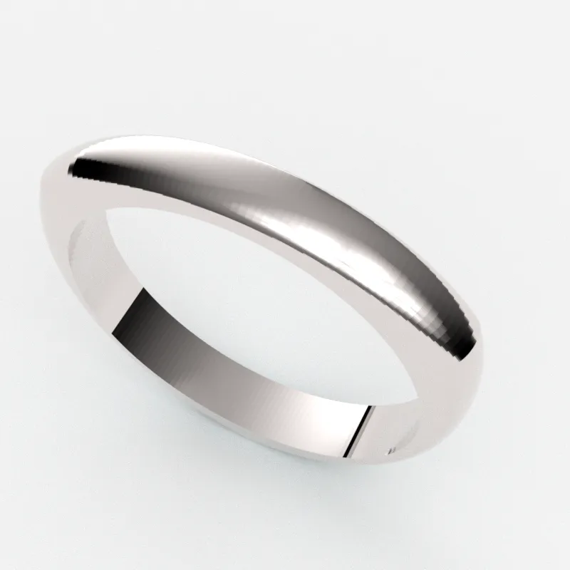 結婚指輪 365-267（ゆるやかなウェーブ・鏡面仕上げ）